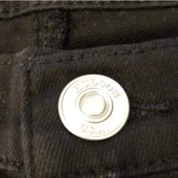 Hudson Jeans Harper High Rise Crop Baby Kick Flare in Black Size 26. - Picture 9 of 13